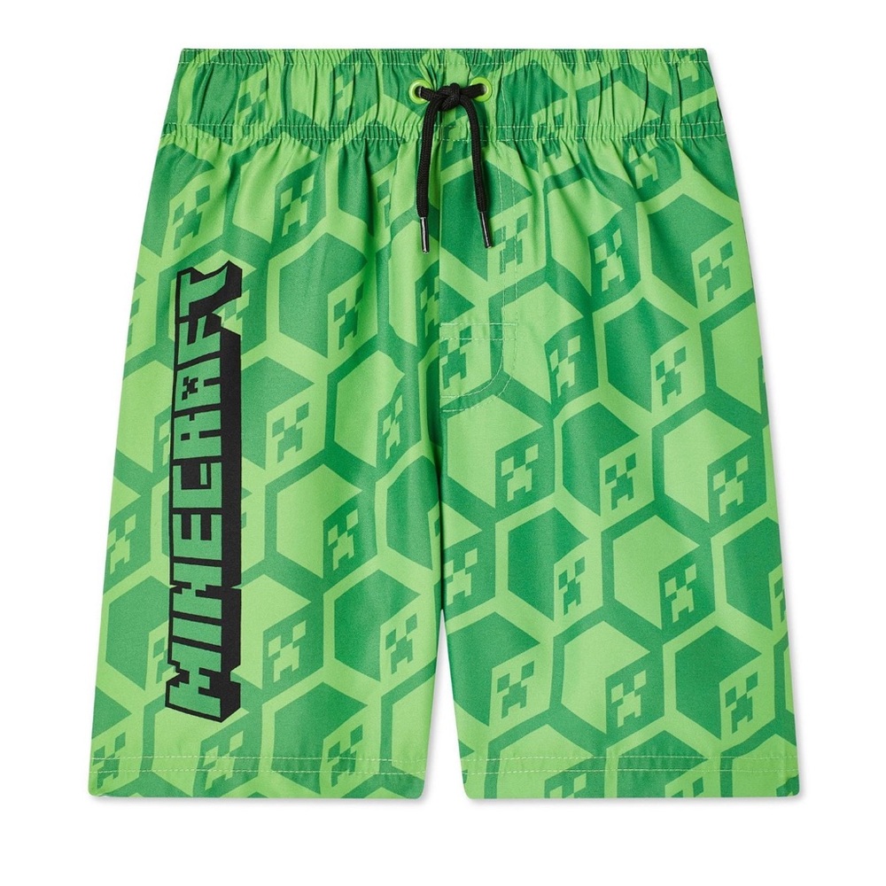 NWT Small Minecraft Boys' Swim Trunk Short